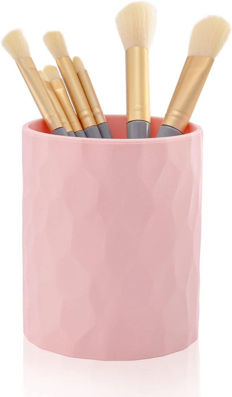 minimaliving Pen Holder,Nordic Style Silicone Waterproof Pencil Holder for Desk Simple&Modern Minimalist Makeup Organizer Multifunctional Office Supplies for Home,Kids and School (Pink) - Image 1